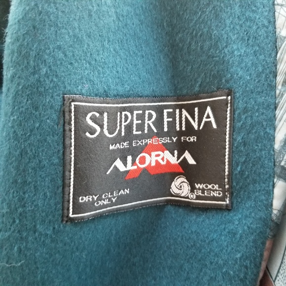 VINTAGE Alorna Wool Coat SIZE Petite MEDIUM - Picture 4 of 7